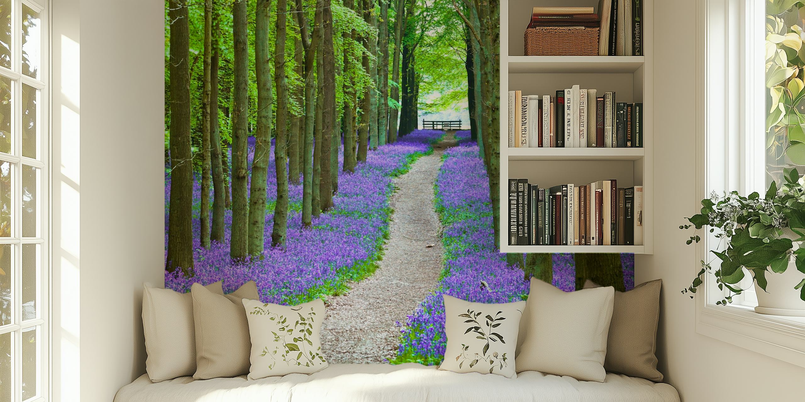 Bluebell Trail wallpaper in a room