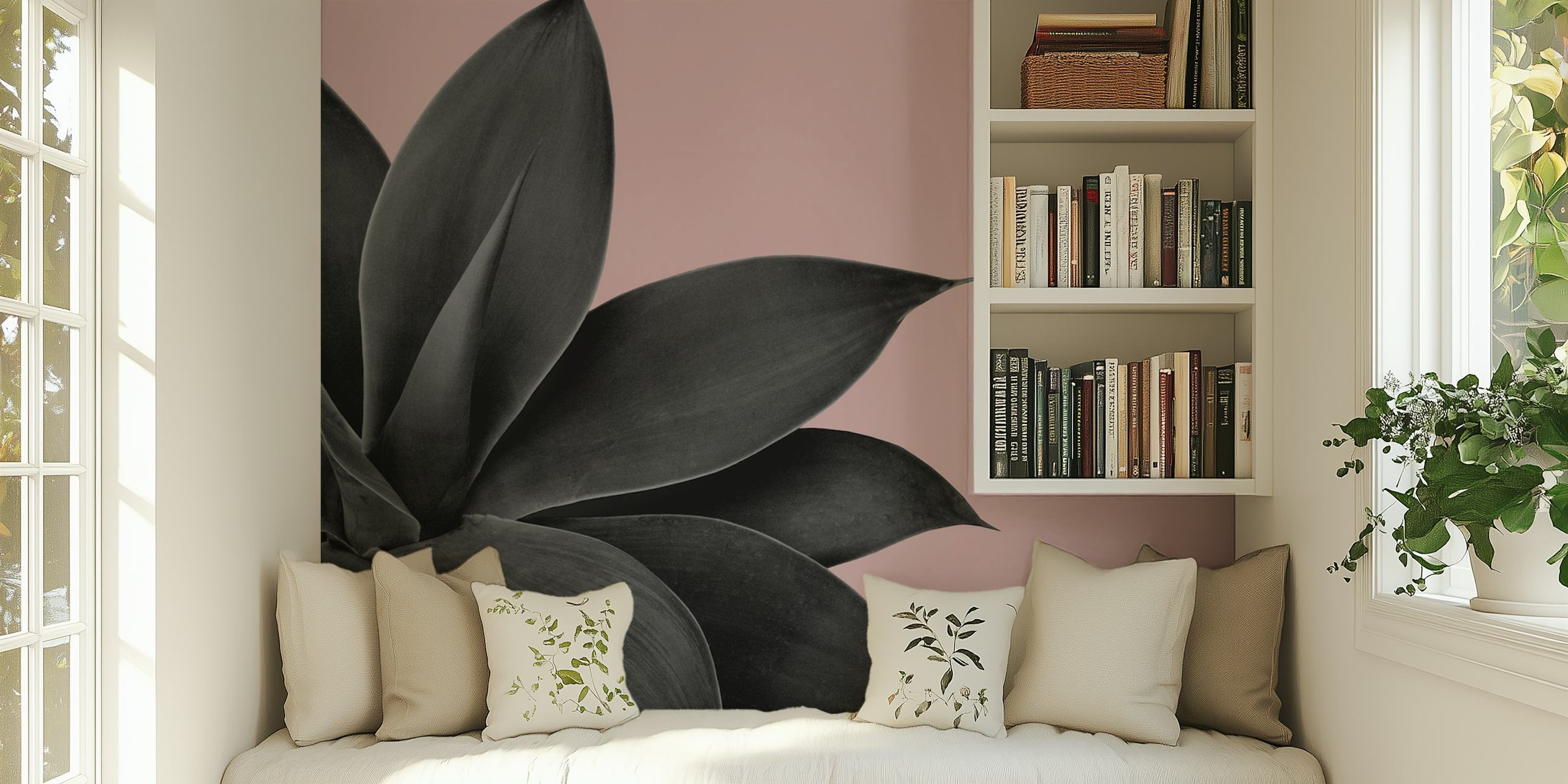 Agave Finesse 14 papier peint dans une pièce
