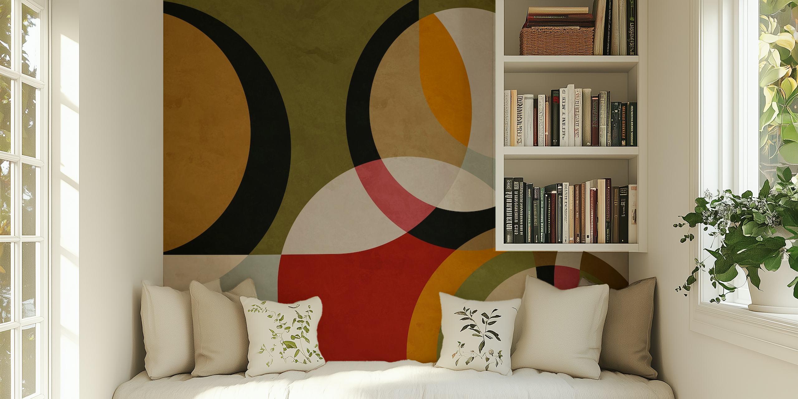 Fortune Wheel 1 behang in een kamer
