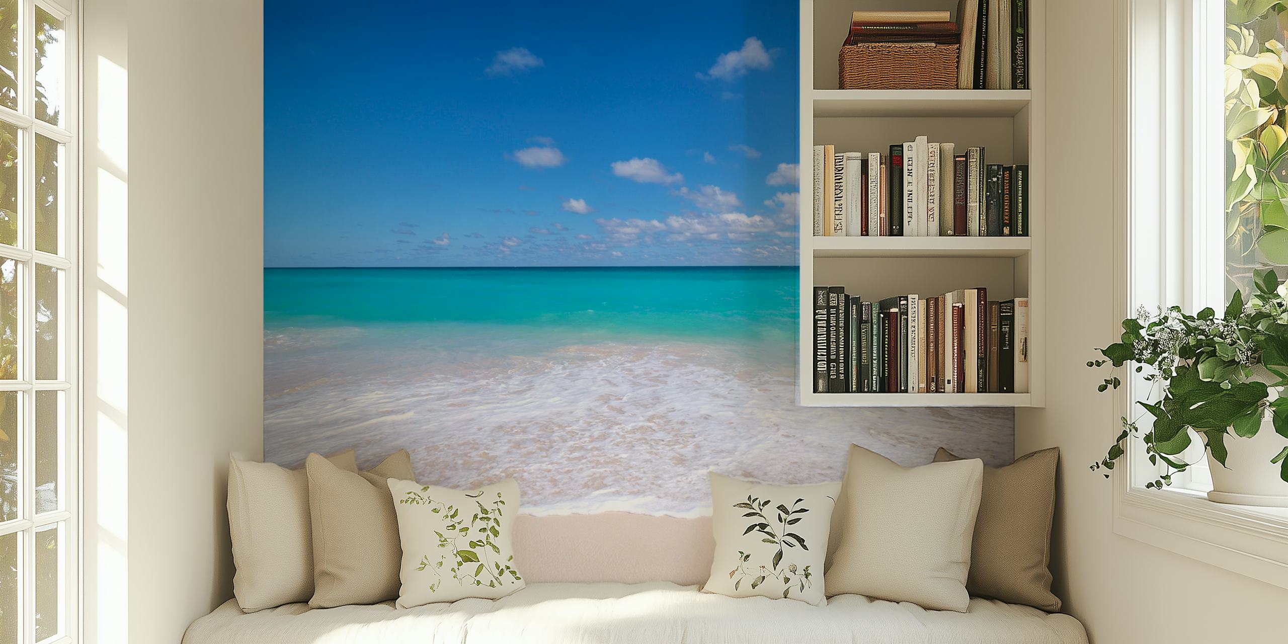 Papel tapiz White sandy beach en una habitación