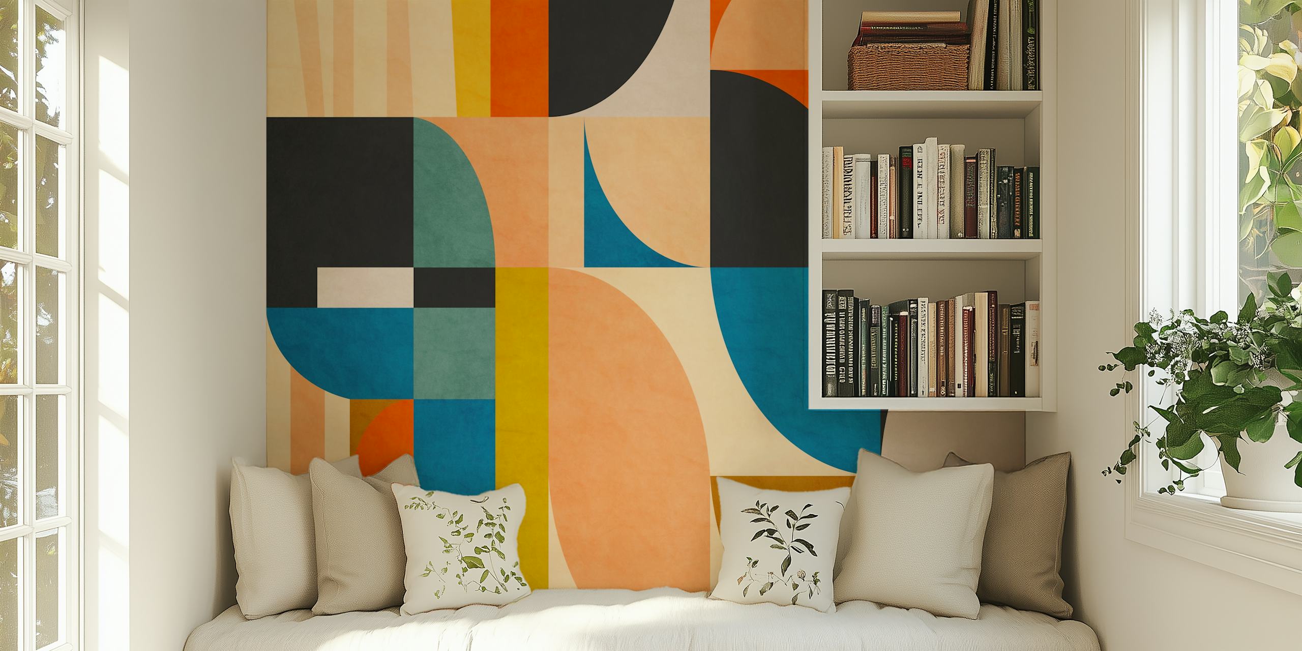 Geometric Concept 61 papier peint dans une pièce