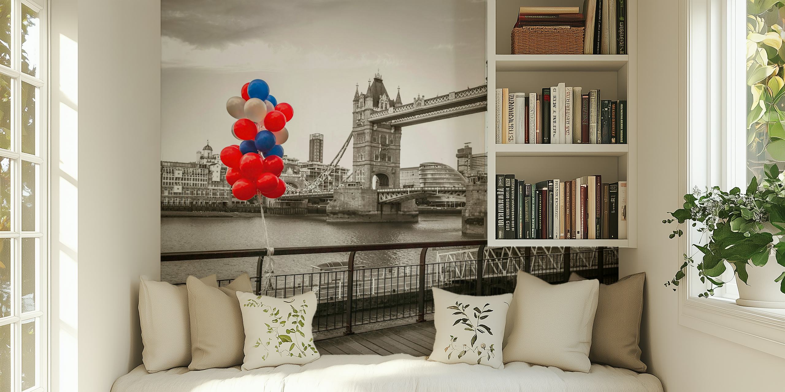 Bunte Balloons in einem Raum