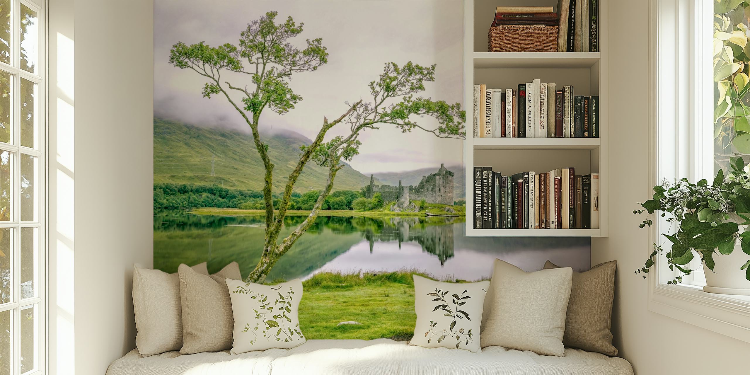 Kilchurn Castle wallpaper in a room