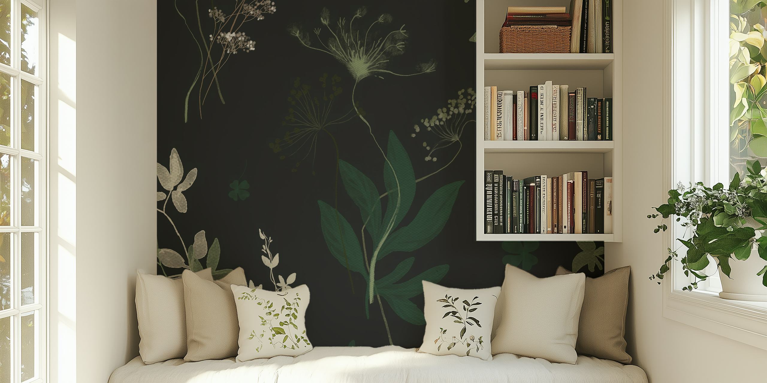 Whispers of Wildflowers wallpaper in a room