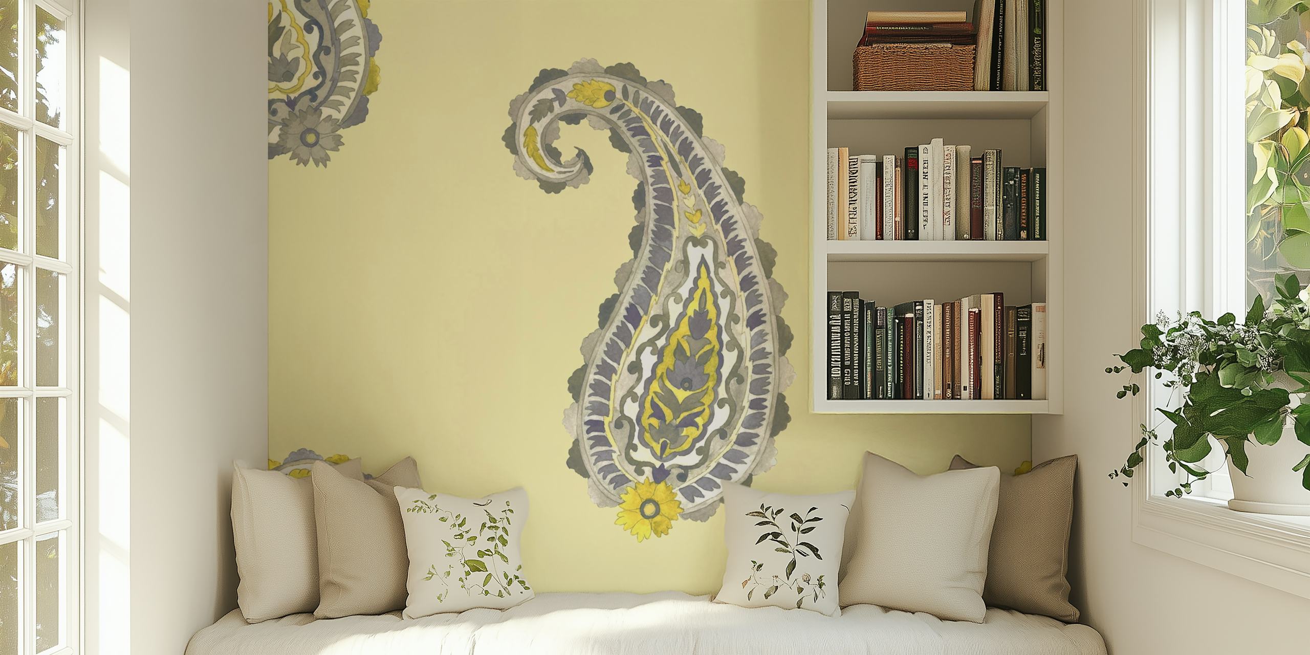 Eternal Paisley-tapet uppvisad i ett rum
