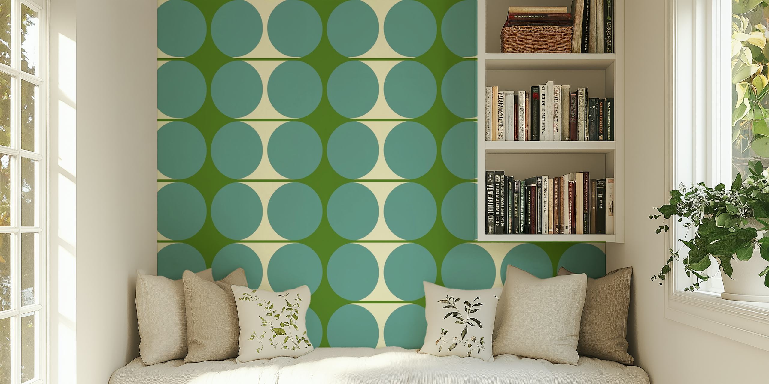 60s Cutouts wallpaper in a stylish room