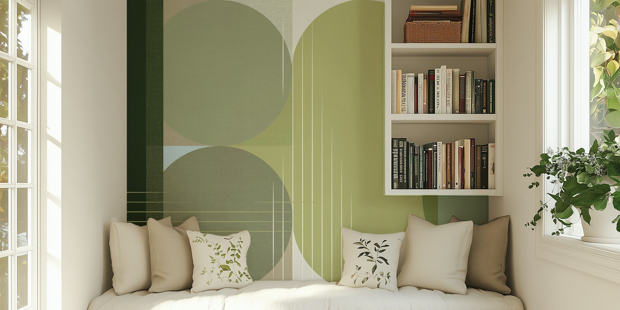 Vintage Geometrics tapet i et rum