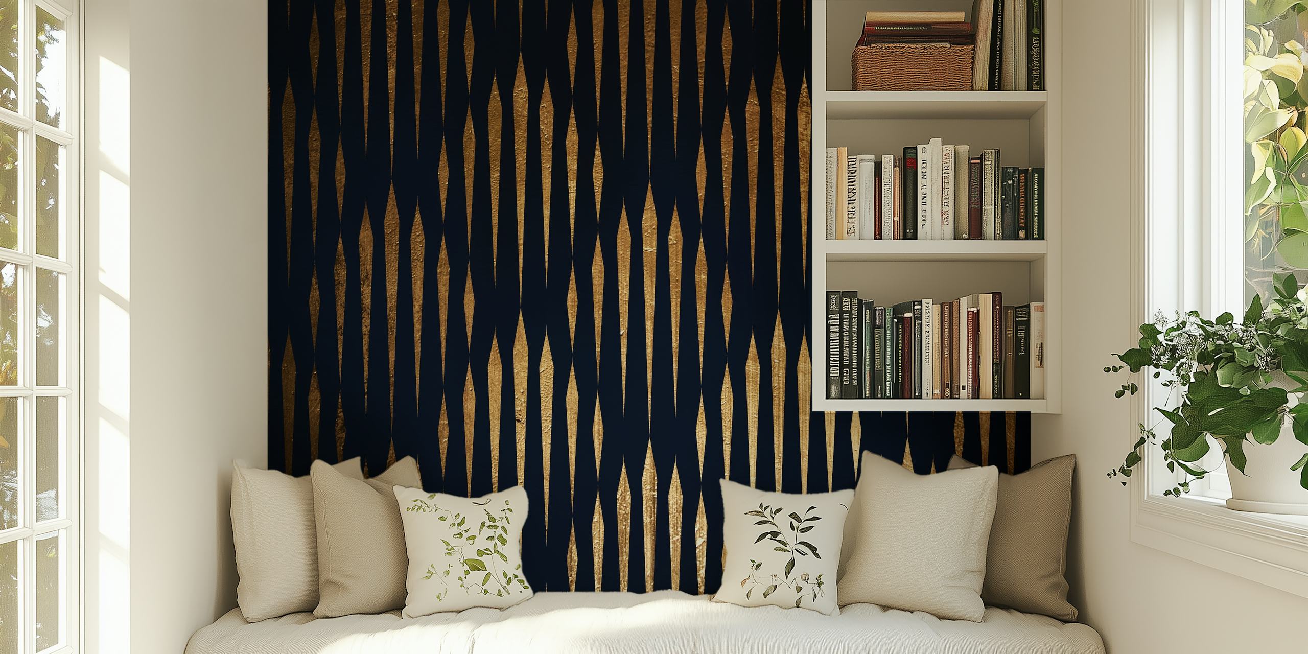 Papel pintado Mystic River en un interior elegante