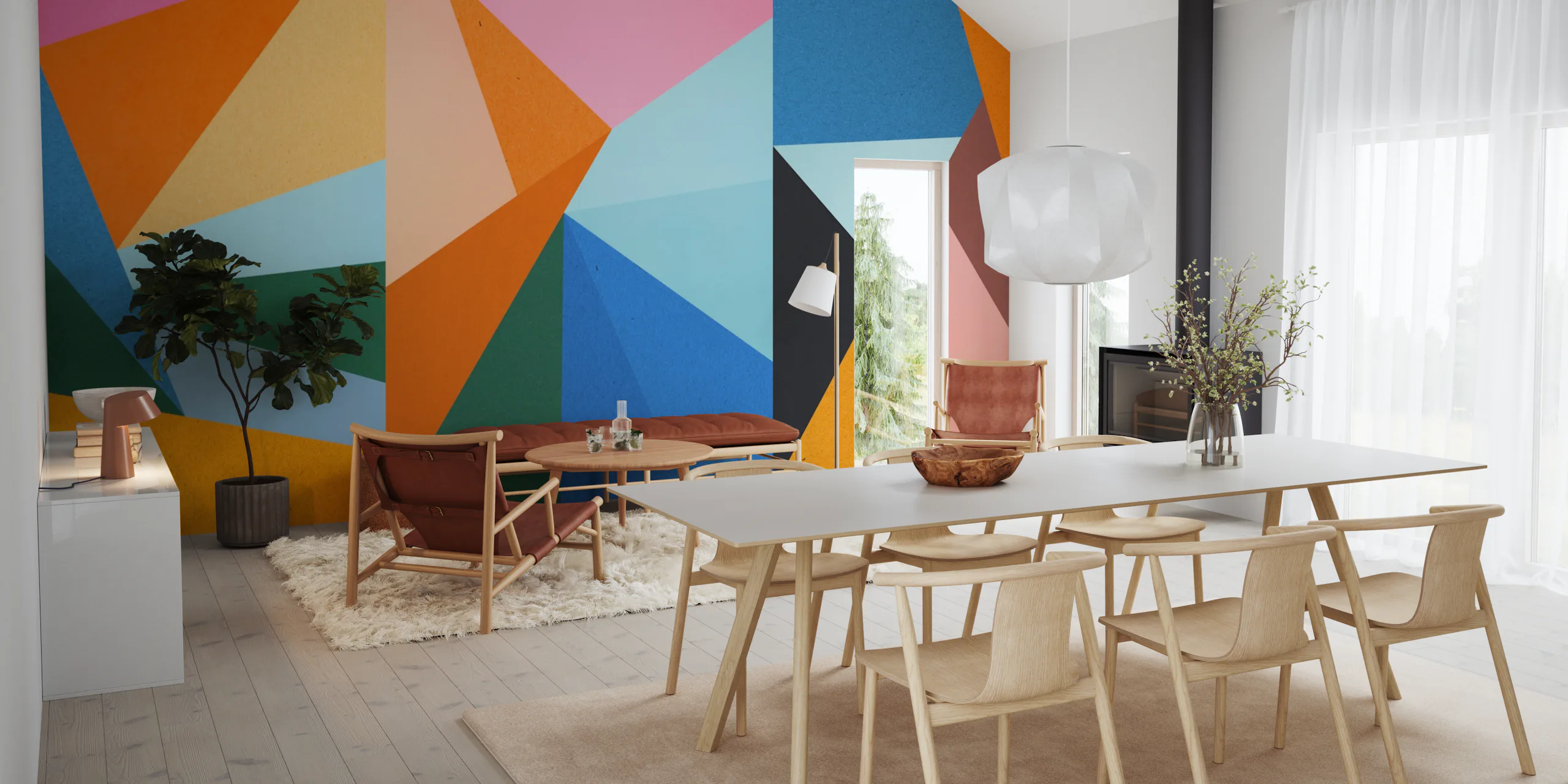 Colorful pattern wallpaper - happywall.com