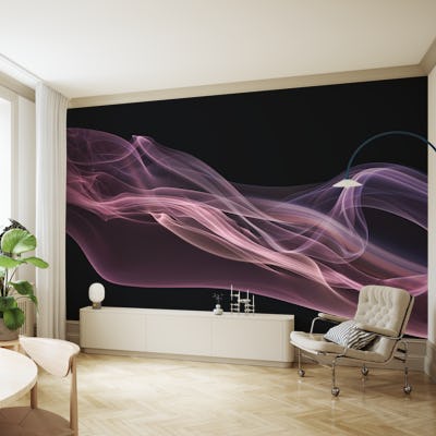 Floating purple in pink