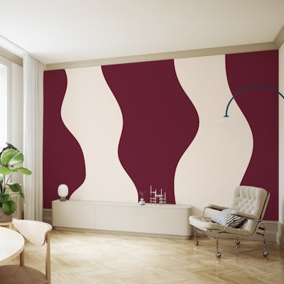 Abstract Burgundy Flow