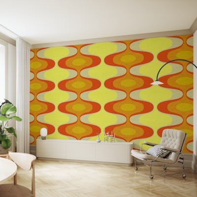 Retro Ovals in Warm Tones