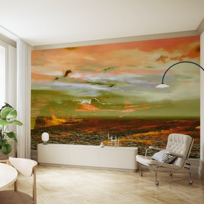 Amber Sunset Seascape
