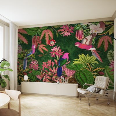 Tropical Vintage Paradise Birds