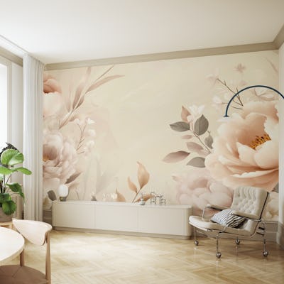 Beige Floral Dream