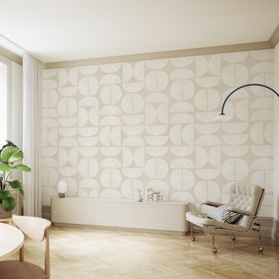 Subtle Beige Geometry