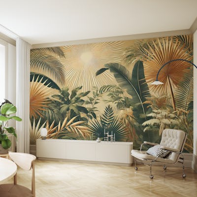 Sunlit Palm Serenity