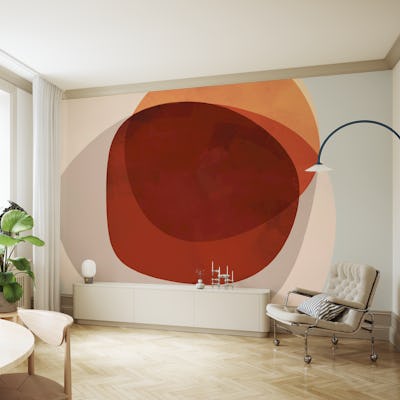 Abstract Shapes 13H | Warm Rust & Sand