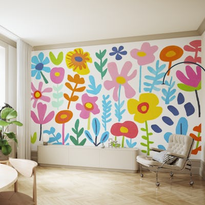 Groovy Cheerful Blooms Colorful Garden