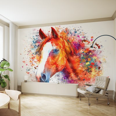 Horse in Color Explosion