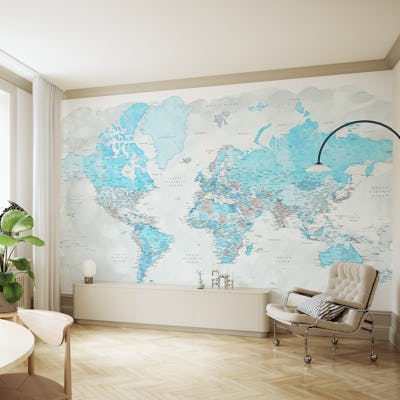 Detailed world map Jabulani