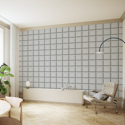 Retro Tiles Light Grey