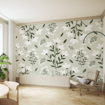 BOHO FLOWER GREEN
