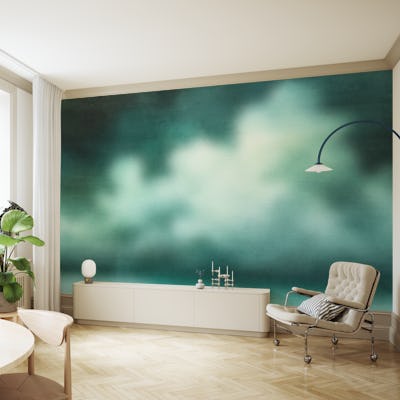 Emerald Dreams Watercolor Blur