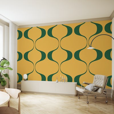 Retro Abstract Geo Waves