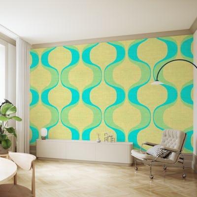 Vivid 70s Retro Linen Minimalist