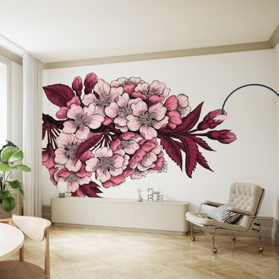 Cherry blossom branch