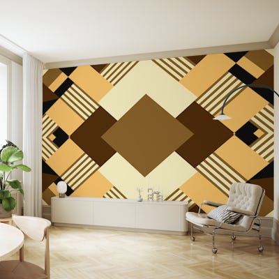 Neutral Earthy Stripes Geometry