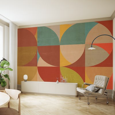 Mid Century Bauhaus Geo Vibrant