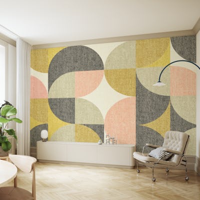 Retro Bauhaus Geometric Pattern