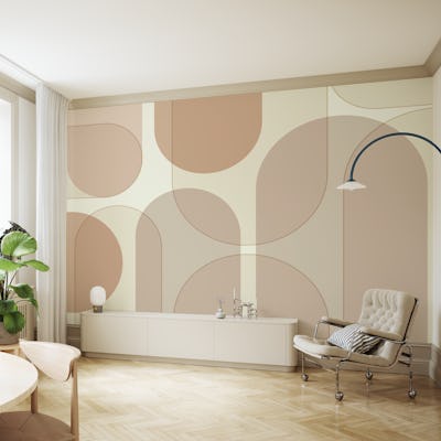 Abstract Mid Century Arch Geo