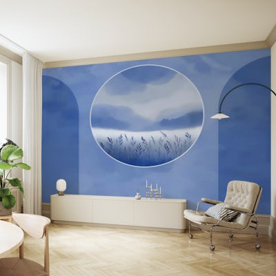 Misty Blue Hills View