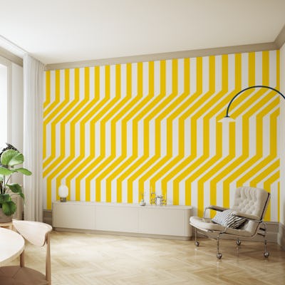Stripes Mid Century Yellow
