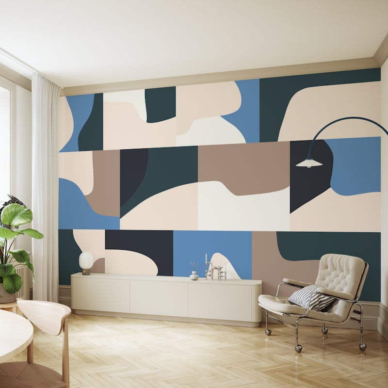 Muted Blues Mosaic B