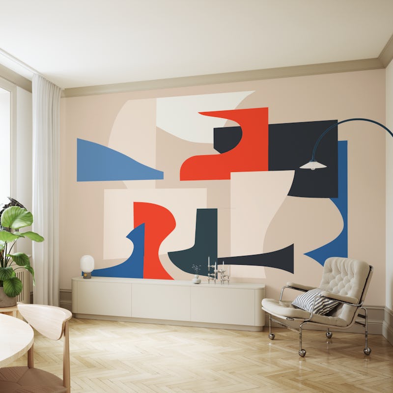 Colorful abstract cutouts