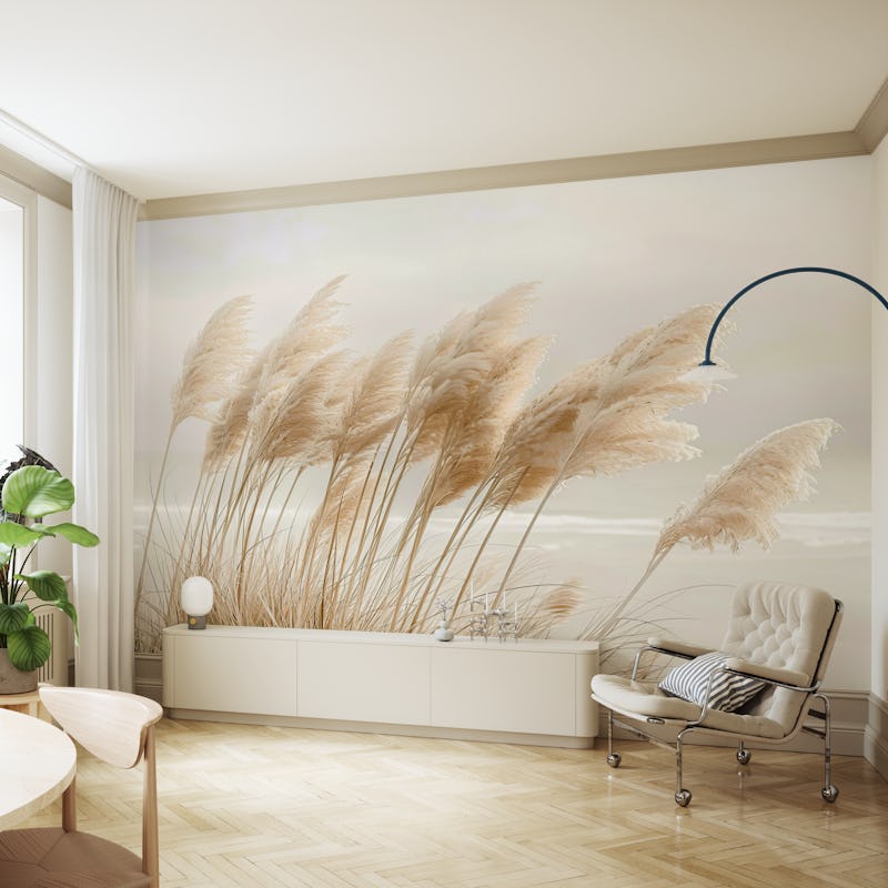 Poetry by the sea - Pampas grass at the beach