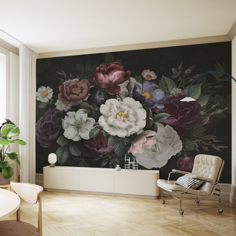 Dark Moody Baroque Flowers II