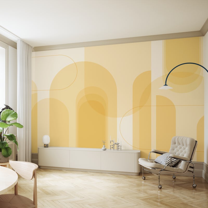 Calm Curves Sunny Yellow