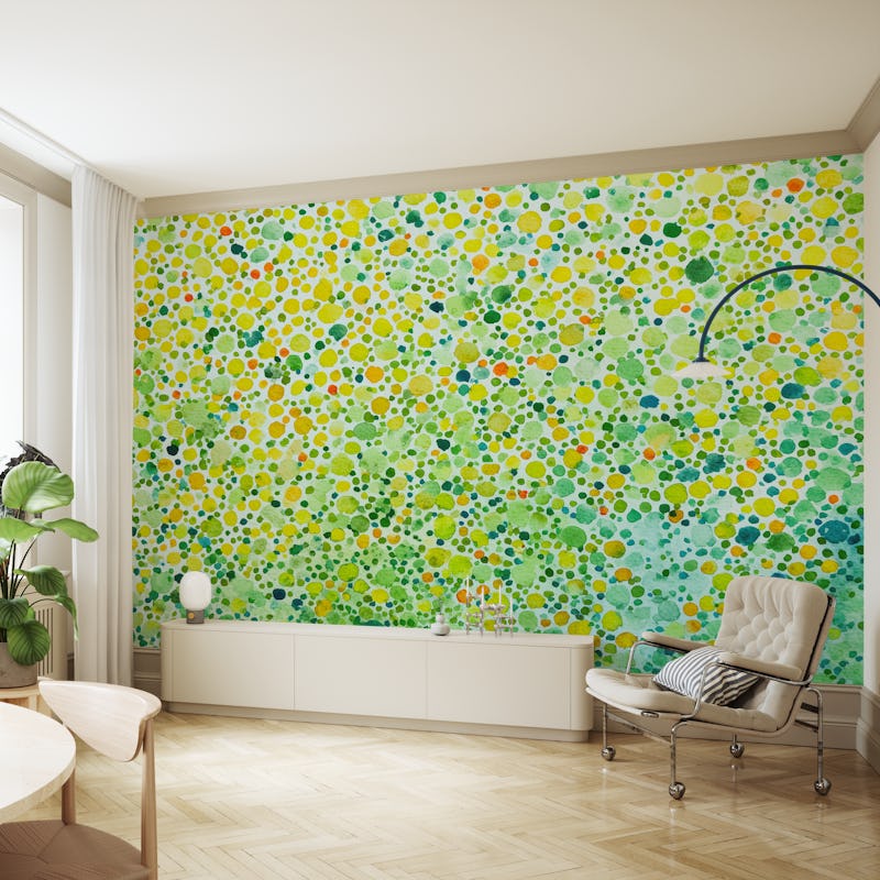 Vibrant Spring Dots Watercolor