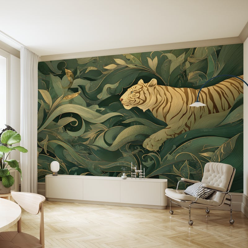 Tiger in Lush Foliage