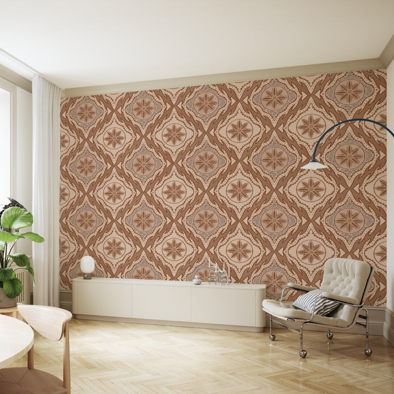 Earth Tone Damask