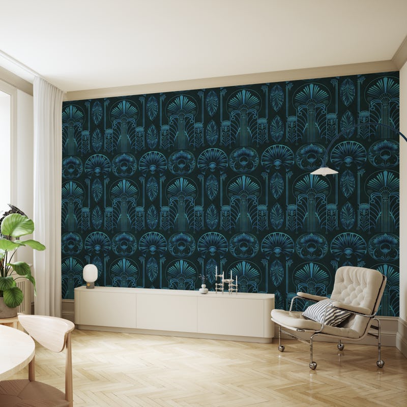 Art Deco Turquoise Teal Luxury
