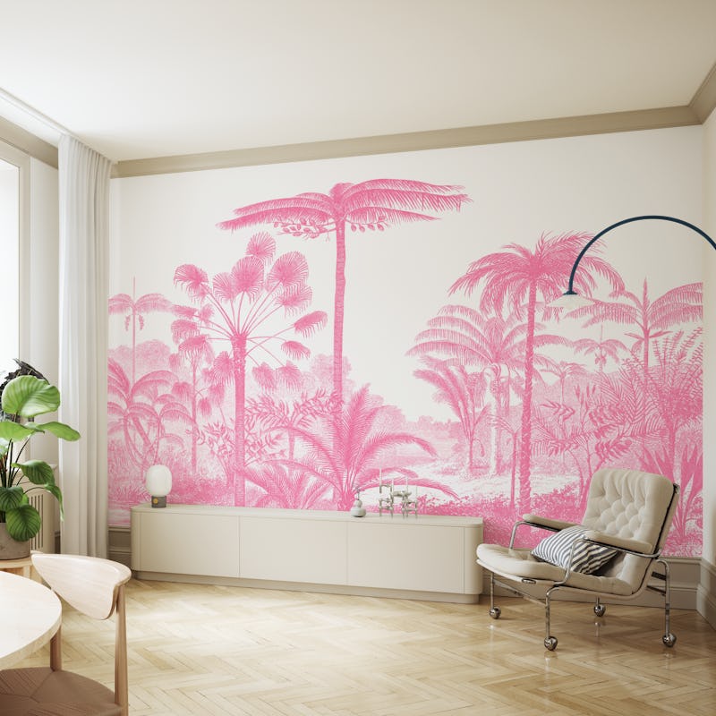 Pink vintage jungle