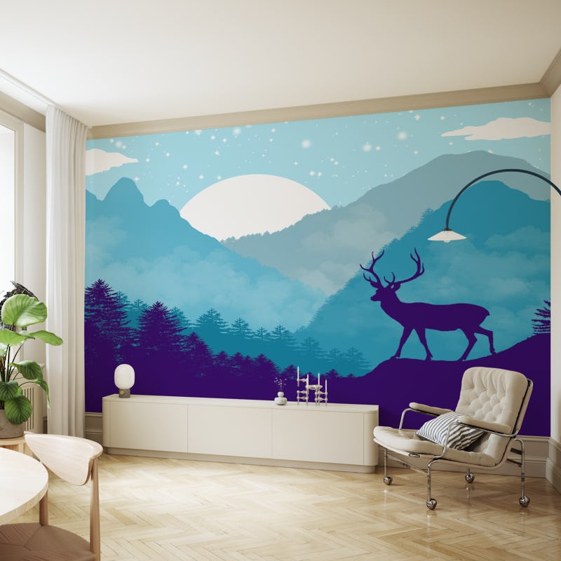 Purple Deer Blue Mountains