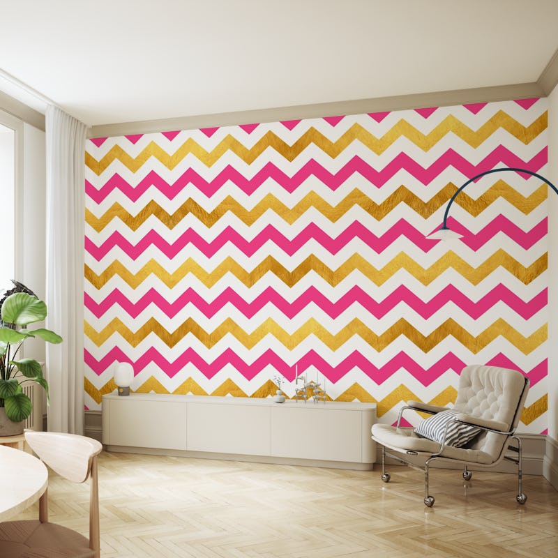 Lines and golden chevron 4