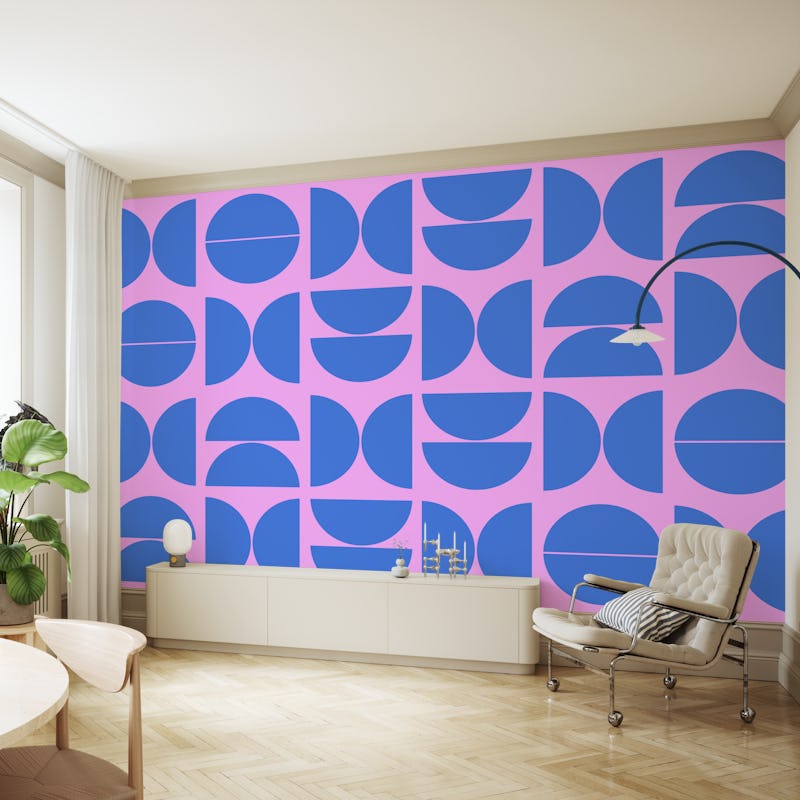 Pink Blue Bauhaus